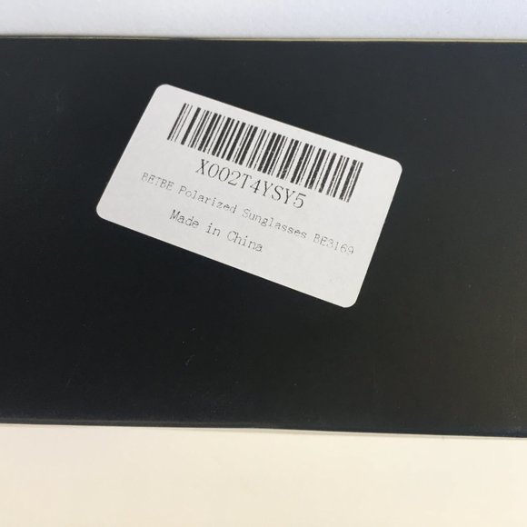 Betbe Women's Sunglasses Black Fashion Polarized Rectangle BE3169 Italy New - Picture 4 of 15